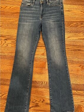 Frame Le Mini Boot Women's Mini Bootcut Jeans - Medium Blue